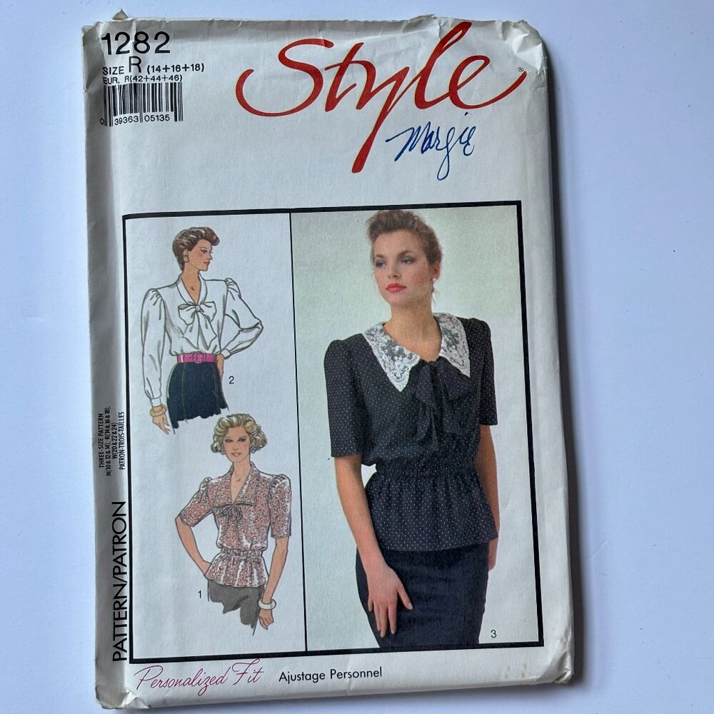Style Pattern 1282 pullover blouses